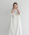 Mochi.モチ.gather dress [ms22-op-06/white]