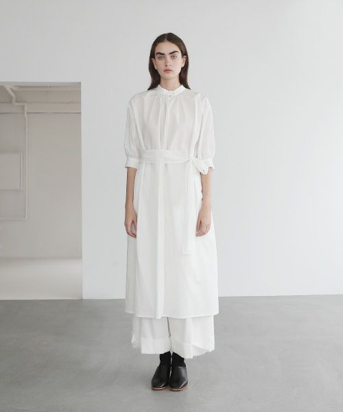 Mochi.モチ.gather dress [ms22-op-06/white]