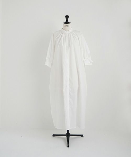 Mochi.モチ.gather dress [ms22-op-06/white]