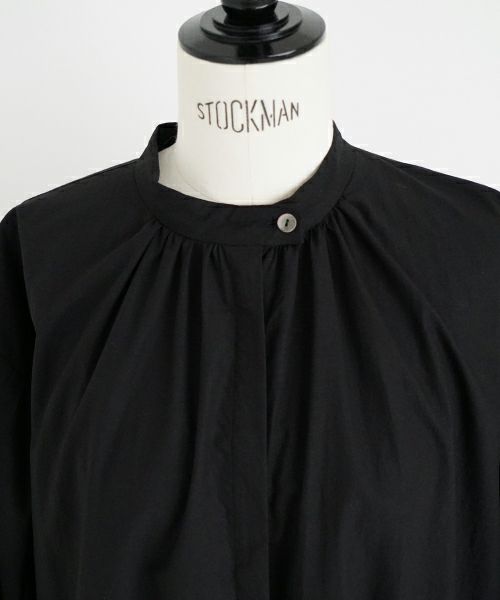 Mochi.モチ.gather dress [ms22-op-06/black・]