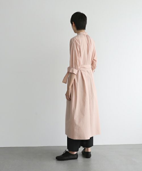 Mochi.モチ.gather dress [ms22-op-06/dusty pink・]