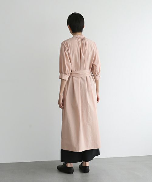Mochi.モチ.gather dress [ms22-op-06/dusty pink・]