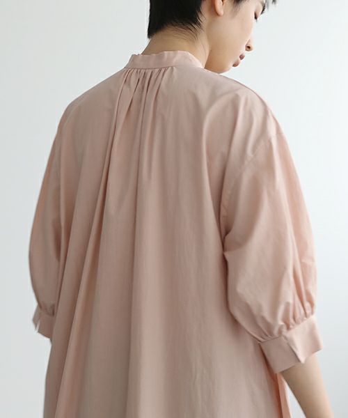 Mochi.モチ.gather dress [ms22-op-06/dusty pink・]