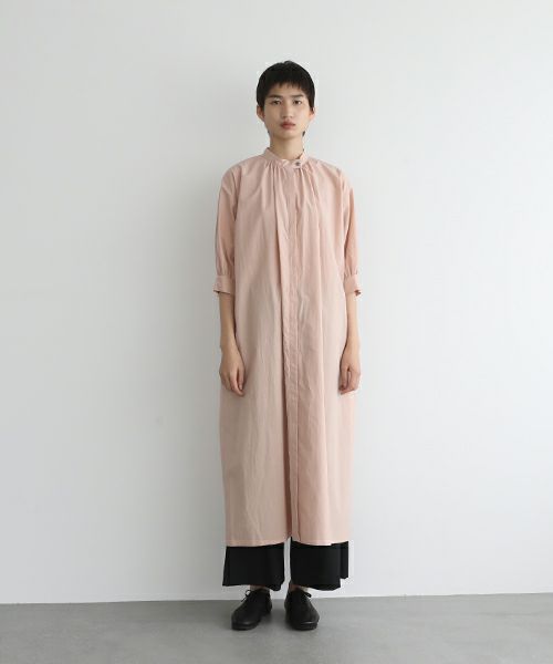 Mochi.モチ.gather dress [ms22-op-06/dusty pink・]