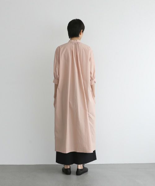 Mochi.モチ.gather dress [ms22-op-06/dusty pink・]