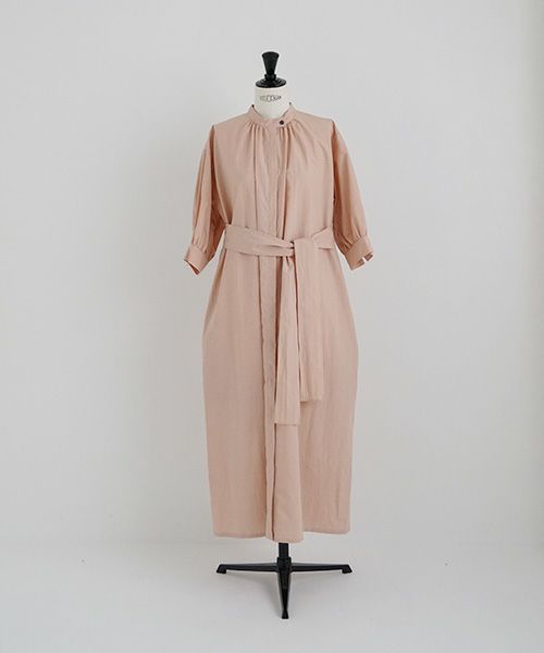 Mochi.モチ.gather dress [ms22-op-06/dusty pink・]