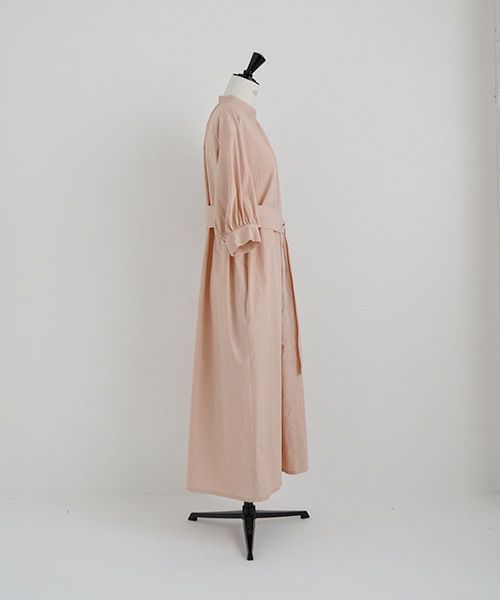 Mochi.モチ.gather dress [ms22-op-06/dusty pink・]