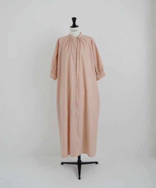 Mochi.モチ.gather dress [ms22-op-06/dusty pink・]