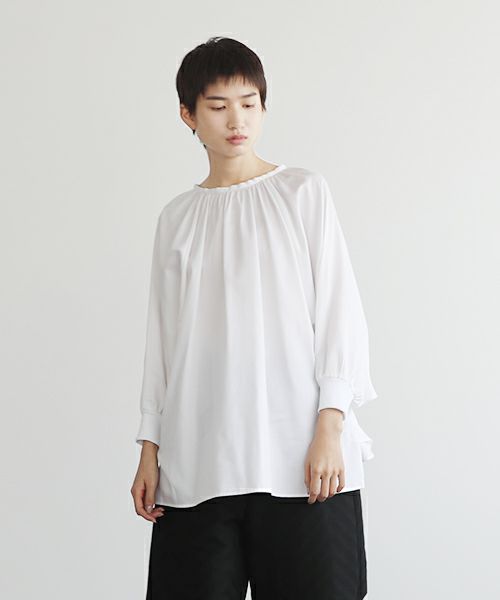 Mochi.モチ.dolman sleeve blouse [ms22-b-01/white]