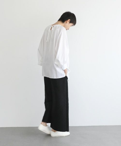 Mochi.モチ.dolman sleeve blouse [ms22-b-01/white]