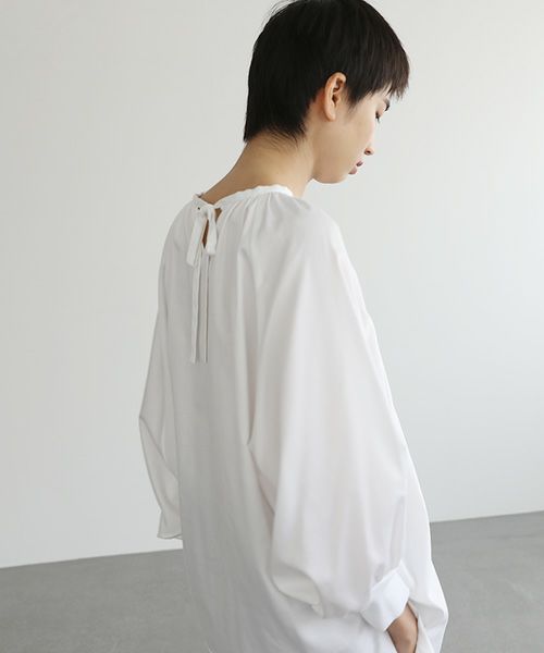 Mochi.モチ.dolman sleeve blouse [ms22-b-01/white]