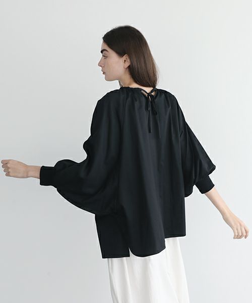 Mochi.モチ.dolman sleeve blouse [ms22-b-01/black]