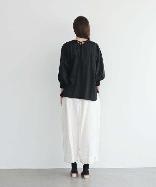 Mochi.モチ.dolman sleeve blouse [ms22-b-01/black]