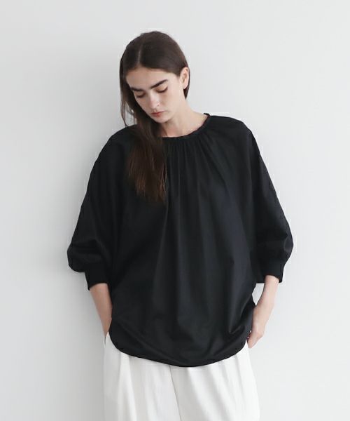 Mochi.モチ.dolman sleeve blouse [ms22-b-01/black]