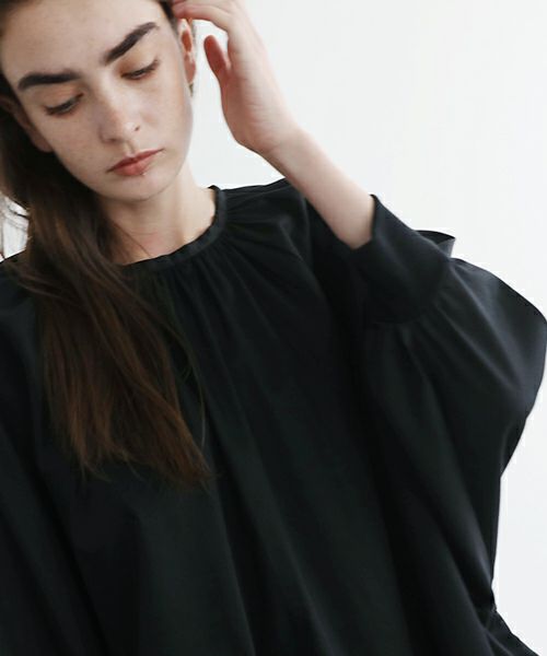 Mochi.モチ.dolman sleeve blouse [ms22-b-01/black]