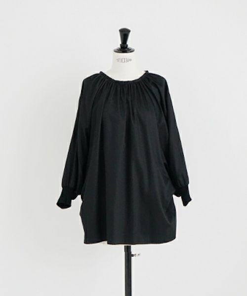 Mochi.モチ.dolman sleeve blouse [ms22-b-01/black]