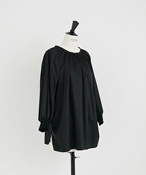 Mochi.モチ.dolman sleeve blouse [ms22-b-01/black]