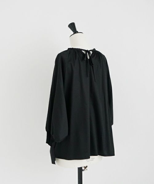 Mochi.モチ.dolman sleeve blouse [ms22-b-01/black]