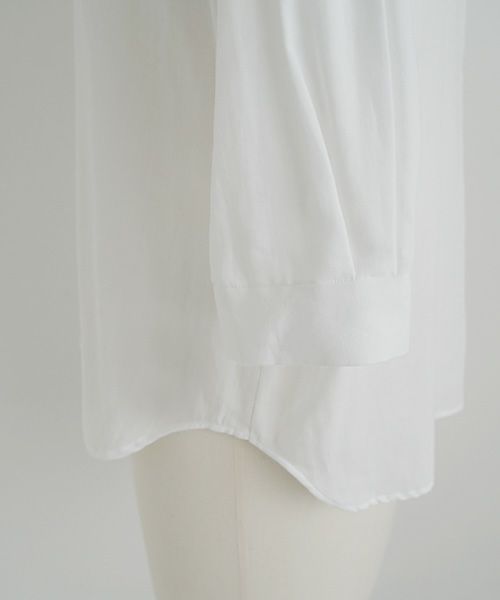 Mochi.モチ.gather blouse(organic cotton) [ms22-b-02/white]