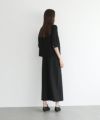 Mochi.モチ.gather blouse(organic cotton) [ms22-b-02/black]