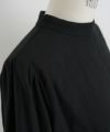 Mochi.モチ.gather blouse(organic cotton) [ms22-b-02/black]