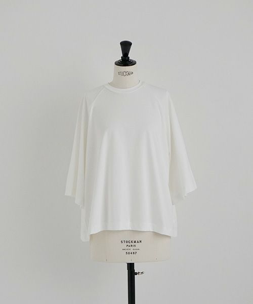 Mochi.モチ.raglan sleeve t-shirt [ms22-to-02/off white]