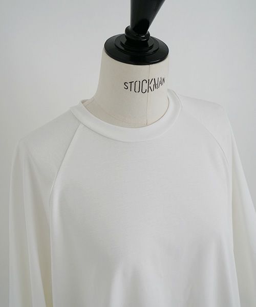 Mochi.モチ.raglan sleeve t-shirt [ms22-to-02/off white]