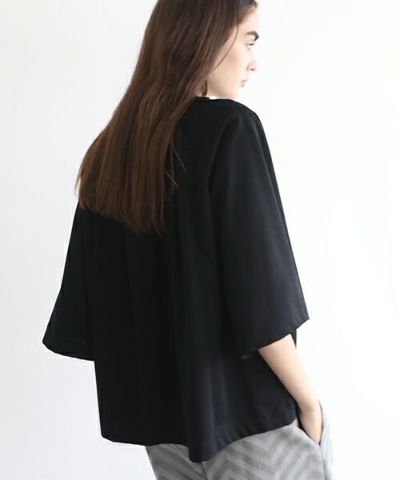 Mochi.モチ.raglan sleeve t-shirt [ms22-to-02/black]