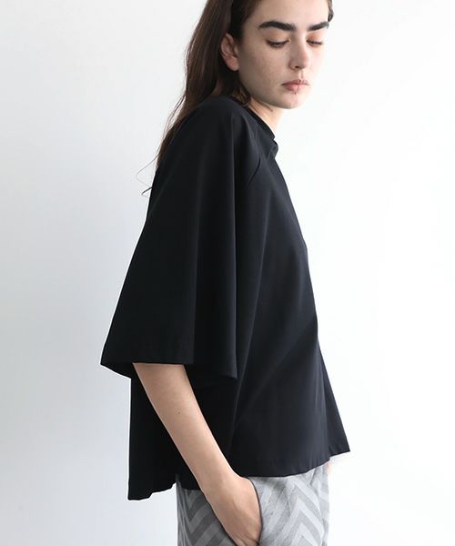 Mochi.モチ.raglan sleeve t-shirt [ms22-to-02/black]
