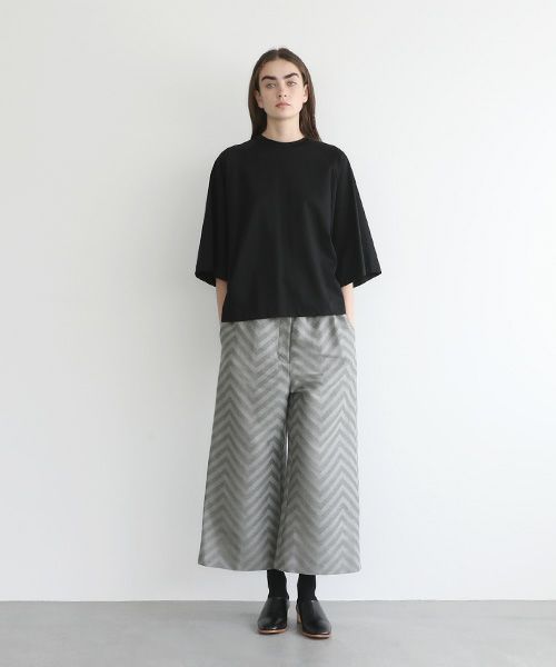 Mochi.モチ.raglan sleeve t-shirt [ms22-to-02/black]