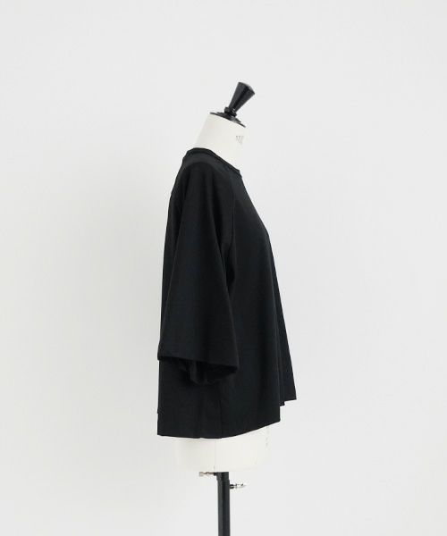 Mochi.モチ.raglan sleeve t-shirt [ms22-to-02/black]