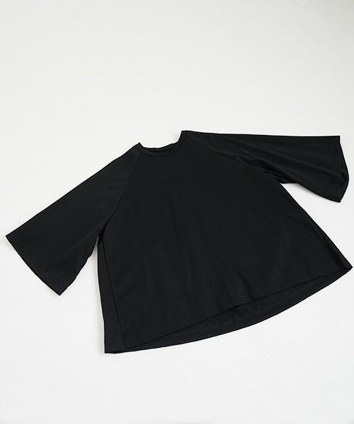 Mochi.モチ.raglan sleeve t-shirt [ms22-to-02/black]