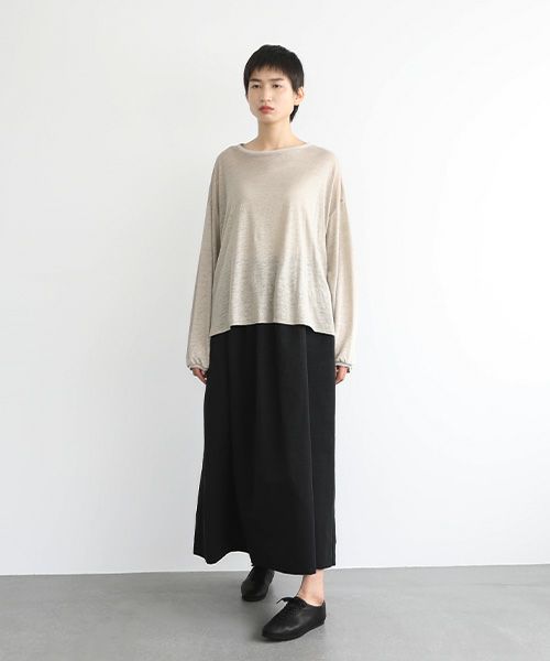 Mochi.モチ.linen cardigan [ms22-ca-01/ecru・1]