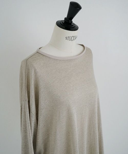 Mochi.モチ.linen cardigan [ms22-ca-01/ecru・1]