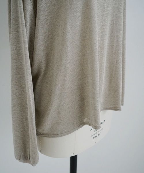 Mochi.モチ.linen cardigan [ms22-ca-01/ecru・1]