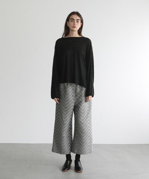 Mochi.モチ.linen cardigan [ms22-ca-01/black]