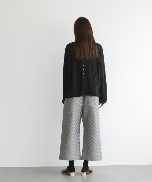 Mochi.モチ.linen cardigan [ms22-ca-01/black]