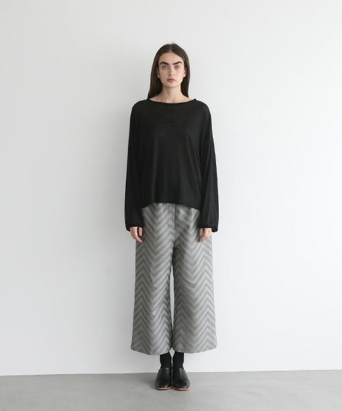 Mochi.モチ.linen cardigan [ms22-ca-01/black]