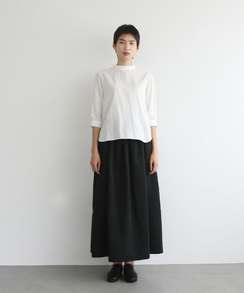 Mochi.モチ.long skirt [ms22-sk-01/black]