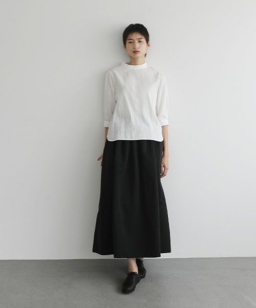 Mochi.モチ.long skirt [ms22-sk-01/black]