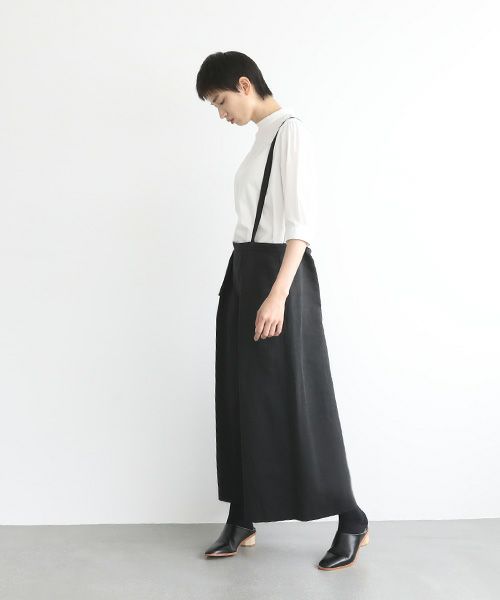 Mochi.モチ.suspender wide pants [mo-pt-01/black]
