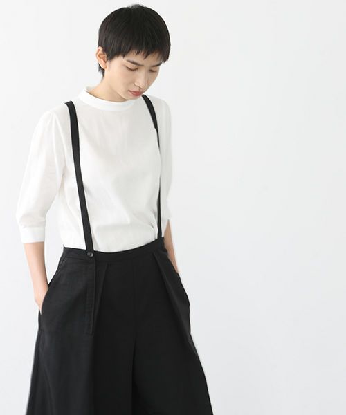 Mochi モチ suspender wide pants [mo-pt-01/black]