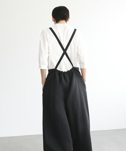Mochi.モチ.suspender wide pants [mo-pt-01/black]