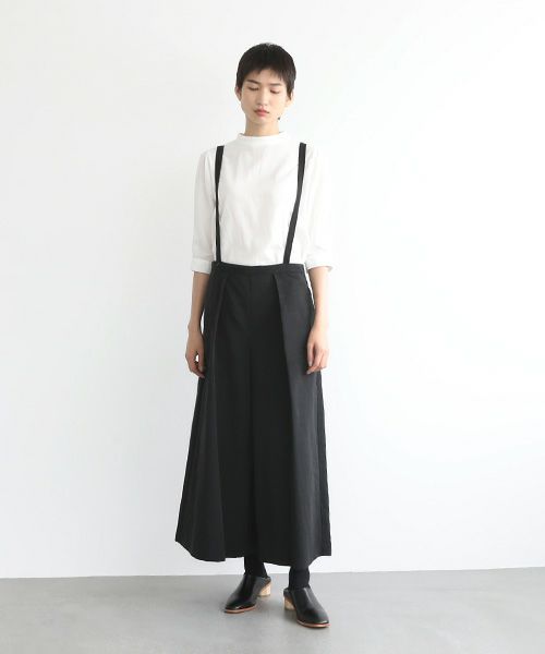 Mochi.モチ.suspender wide pants [mo-pt-01/black]