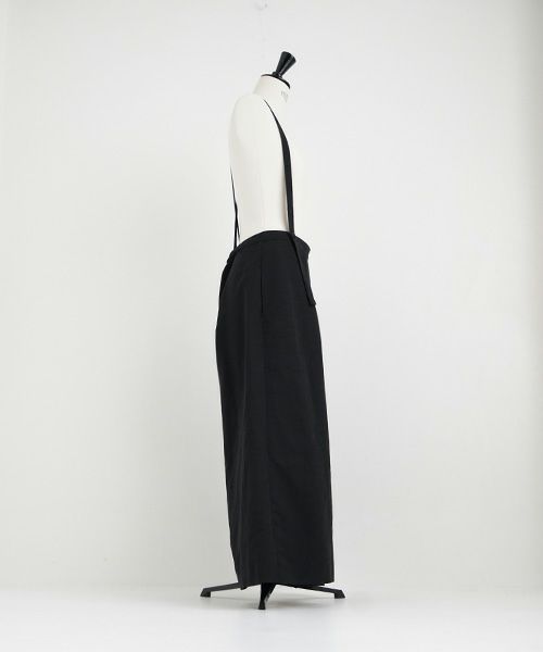 Mochi.モチ.suspender wide pants [mo-pt-01/black]