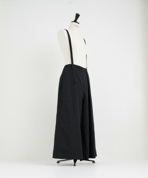 Mochi.モチ.suspender wide pants [mo-pt-01/black]