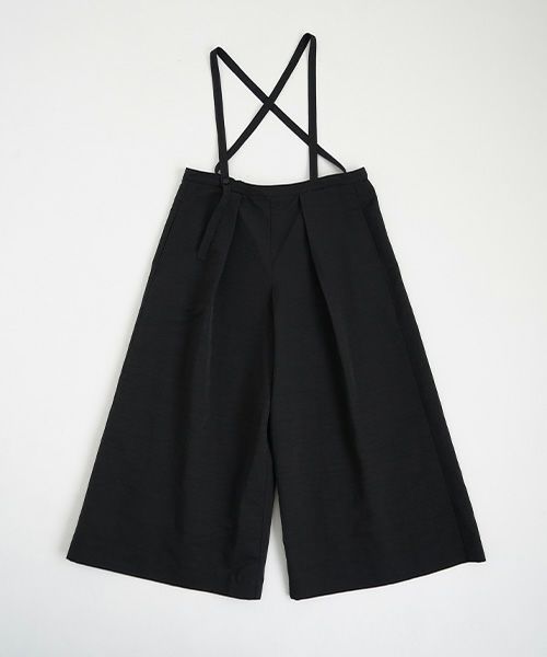 Mochi.モチ.suspender wide pants [mo-pt-01/black]