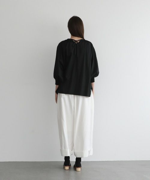 Mochi.モチ.cropped wide pants [mo-pt-01/white・]