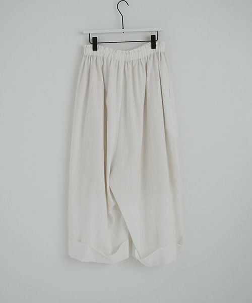 Mochi.モチ.cropped wide pants [mo-pt-01/white・]