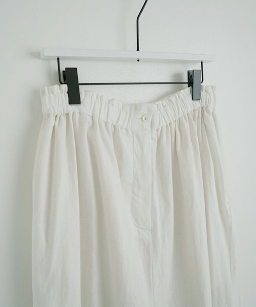 Mochi.モチ.cropped wide pants [mo-pt-01/white・]